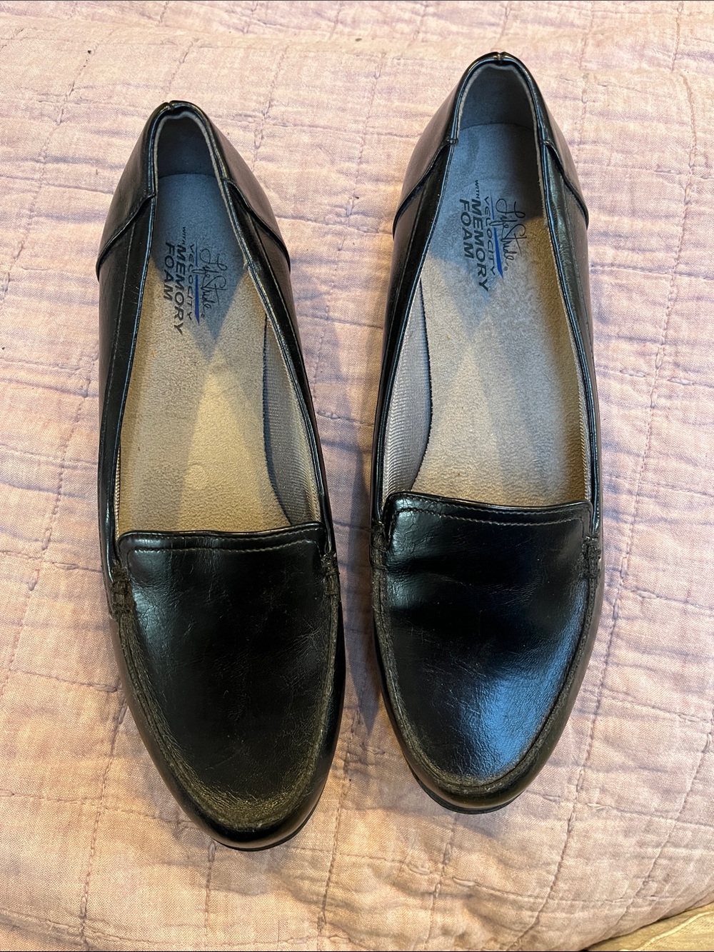 Life Stride Black Women's Slip-On Loafers with Cushioned Insole 8